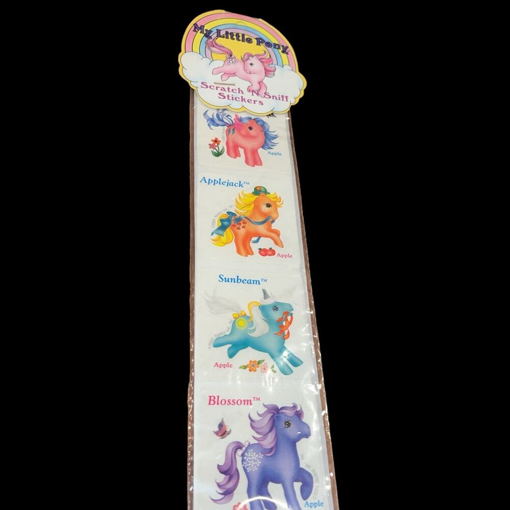 Vintage My Little Pony Scratch & Sniff Sticker Pack